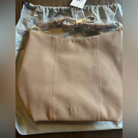 NWT Jessica Moore Suede Hobo Bag in Fawn - Picture 4 of 9